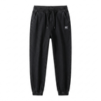 Men's Jogger Pants with Tapered Leg and Patch Detail – Casual, Everyday Wear