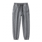 Men's Jogger Pants with Tapered Leg and Patch Detail – Casual, Everyday Wear