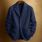 Men's Knit Blazer Cardigan – Casual Wear, Office Style