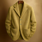 Men's Knit Blazer Cardigan – Casual Wear, Office Style