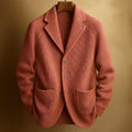 Men's Knit Blazer Cardigan – Casual Wear, Office Style