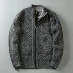 Men's Knit Plaid Jacket with Lining – Casual Wear, Stylish Layering
