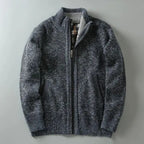 Men's Knit Plaid Jacket with Lining – Casual Wear, Stylish Layering