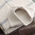 Men's Knit Zip Jacket with Woven Pattern – Casual Wear, Outdoor Activities