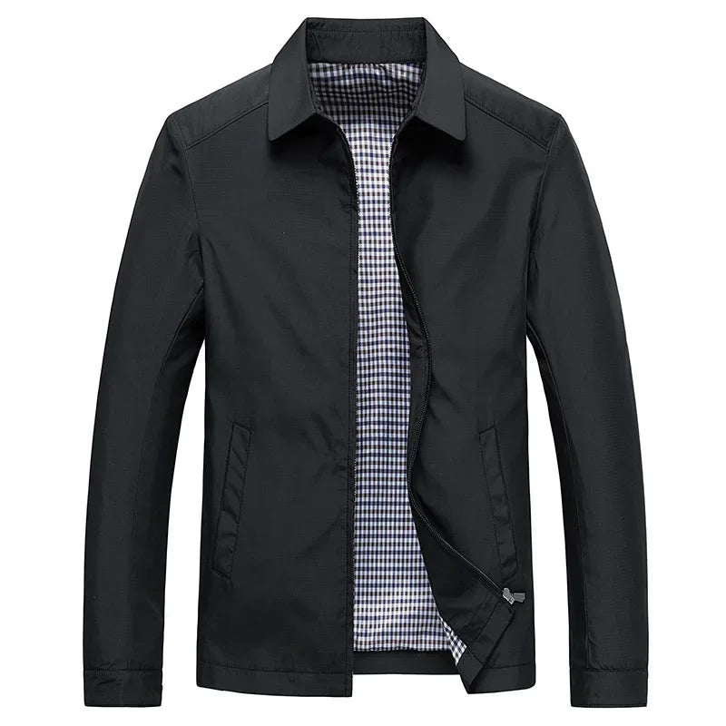 Men's Lightweight Zip Jacket – Casual, Outdoor