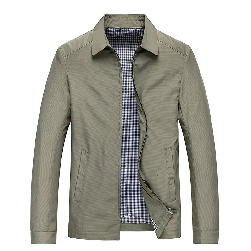 Men's Lightweight Zip Jacket – Casual, Outdoor