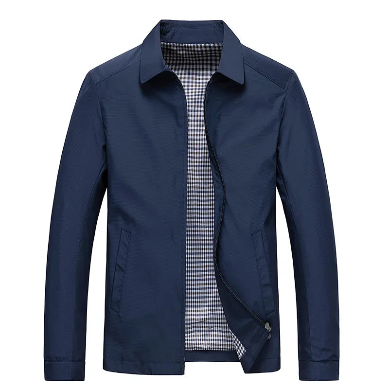 Men's Lightweight Zip Jacket – Casual, Outdoor