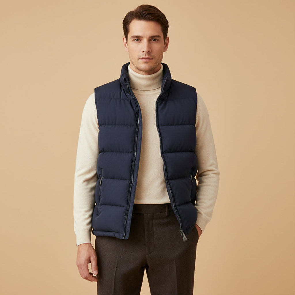 Men's Padded Puffer Gilet – Lightweight, Warm – Casual, Outdoor