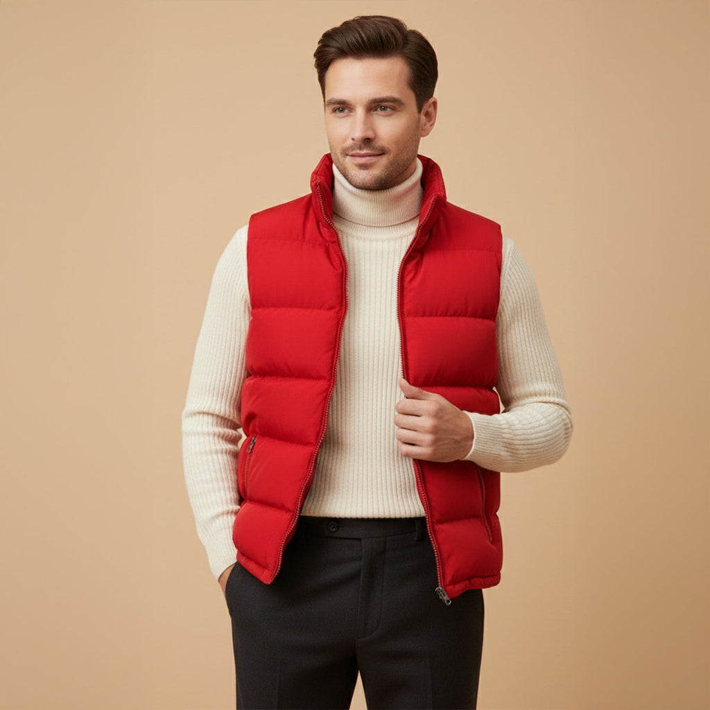 Men's Padded Puffer Gilet – Lightweight, Warm – Casual, Outdoor