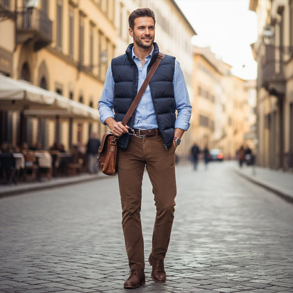 Men's Padded Puffer Gilet – Lightweight, Warm – Casual, Outdoor