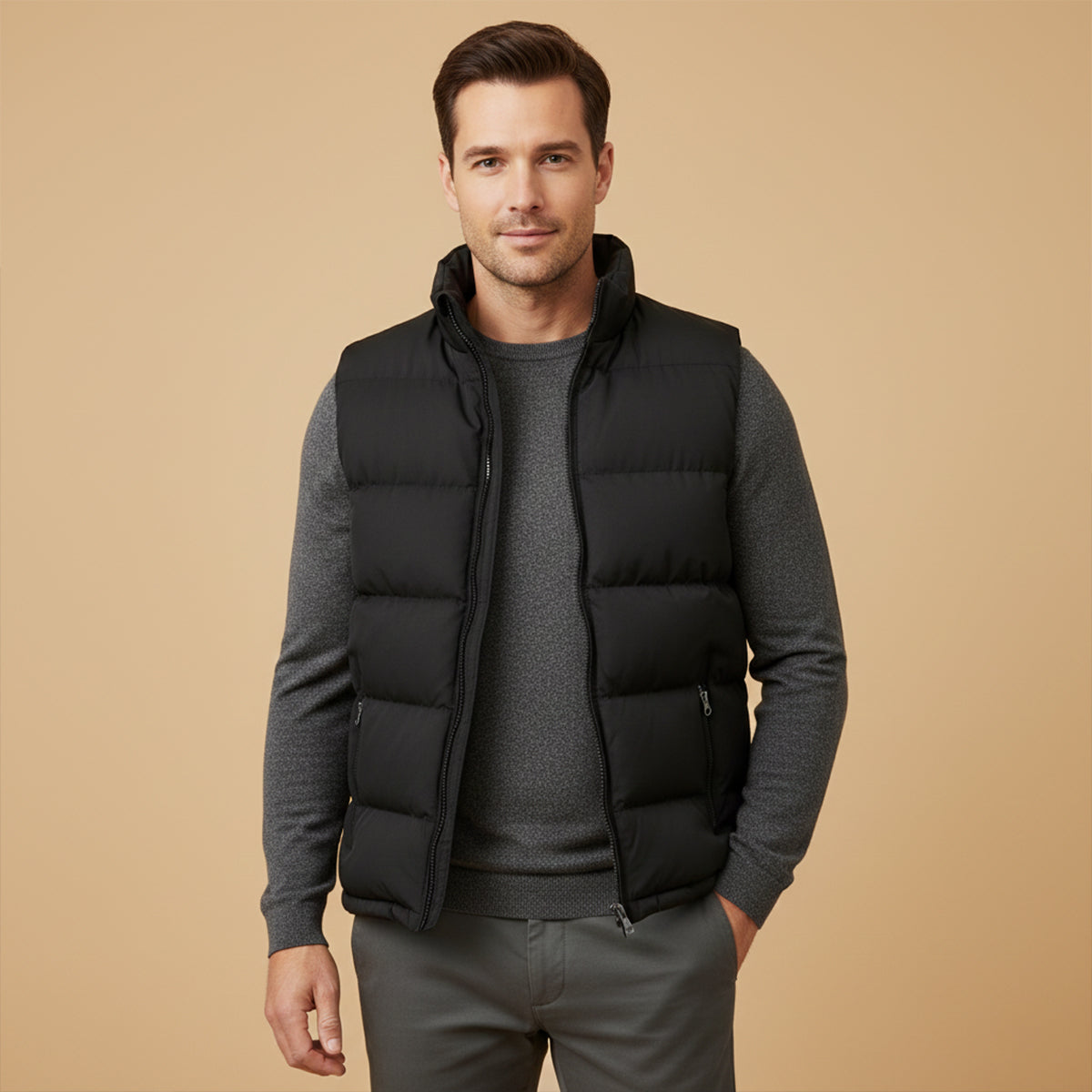 Men's Padded Puffer Gilet – Lightweight, Warm – Casual, Outdoor