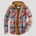 Men's Plaid Patchwork Jacket – Stylish Transitional Wear, Casual Outing