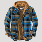 Men's Plaid Patchwork Jacket – Stylish Transitional Wear, Casual Outing