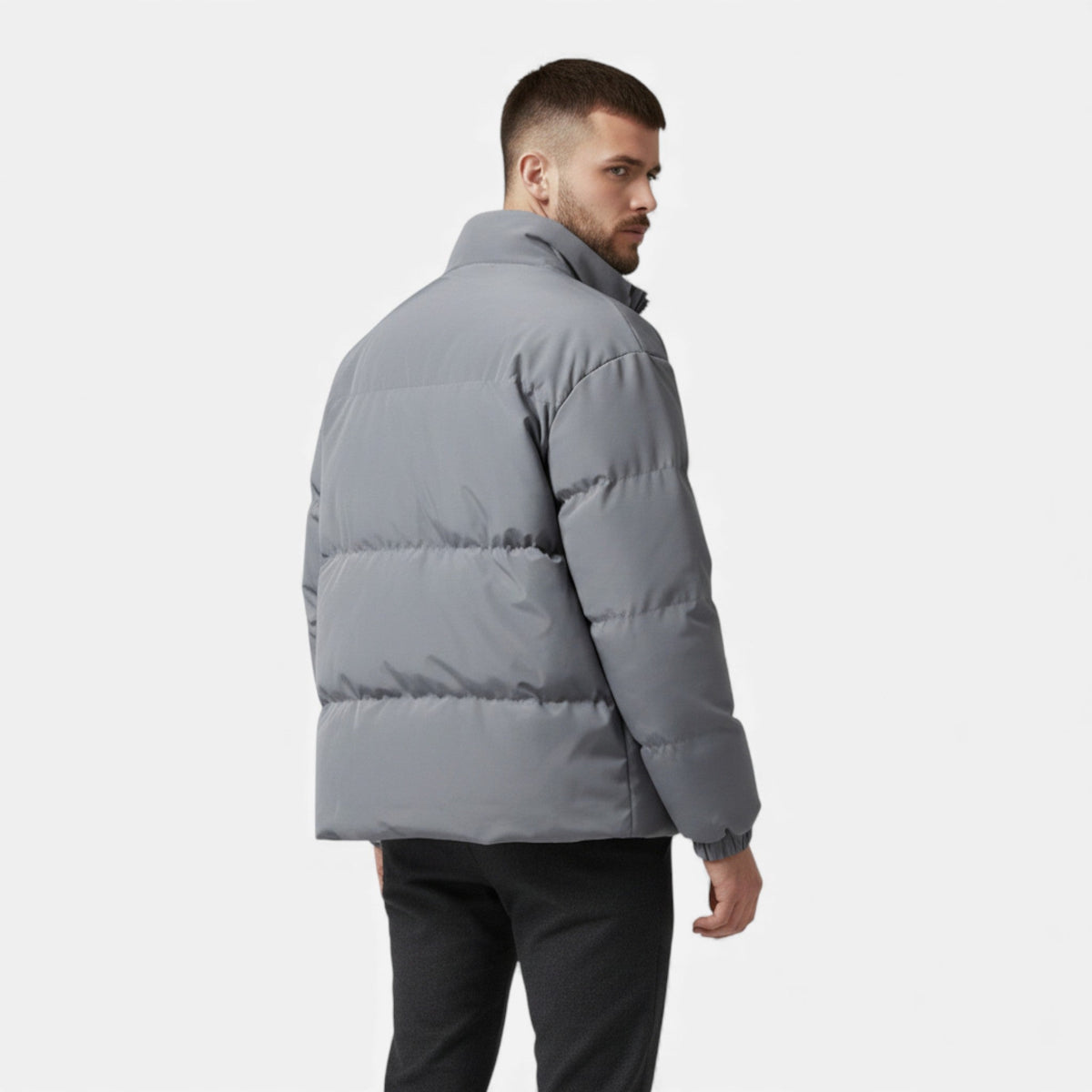 Men's Puffer Jacket, Warm Quilted – Casual Wear, Outdoor Activities