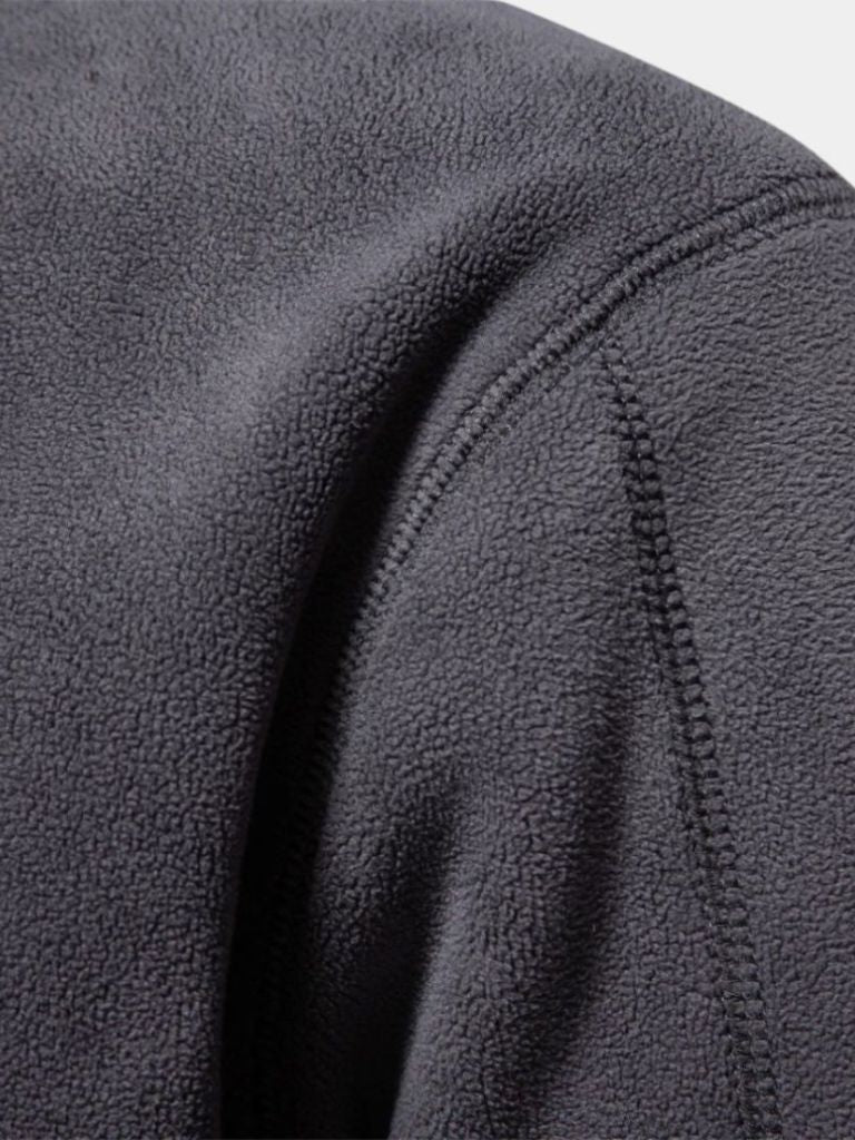 Men's Quarter-Zip Sweater - Luxury Mock Neck – Casual, Office