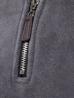 Men's Quarter-Zip Sweater - Luxury Mock Neck – Casual, Office