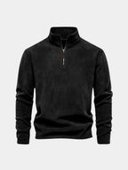 Men's Quarter-Zip Sweater - Luxury Mock Neck – Casual, Office
