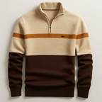 Men's Quarter-Zip Sweater in Cotton – Casual, Office