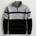 Men's Quarter-Zip Sweater in Cotton – Casual, Office