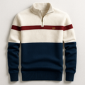 Men's Quarter-Zip Sweater in Cotton – Casual, Office