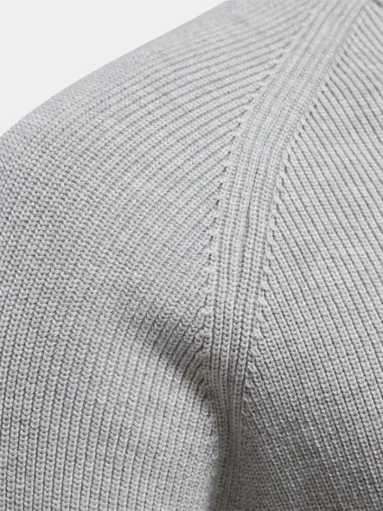 Men's Quarter-Zip Sweater in Premium Cotton – Casual Wear, Stylish Layering