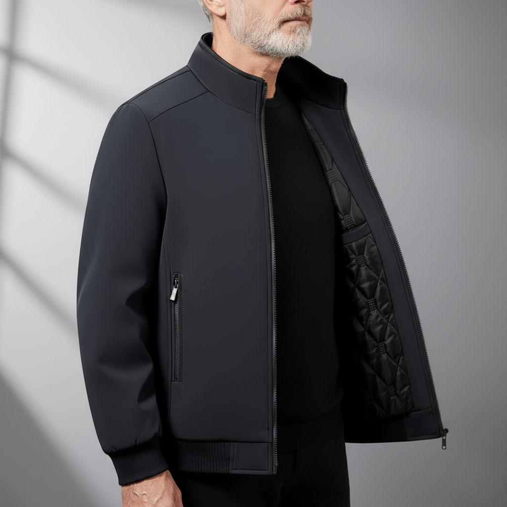 Men's Quilted Softshell Jacket - Lightweight, Warm – Everyday Wear, Outdoor Activities