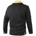 Men's Sherpa Lined Winter Jacket | Button Front – Casual, Outdoor