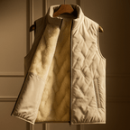 Men's Sherpa Vest with Plush Lining – Lightweight, Water-Resistant – Casual, Outdoor