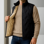 Men's Sherpa Vest with Plush Lining – Lightweight, Water-Resistant – Casual, Outdoor