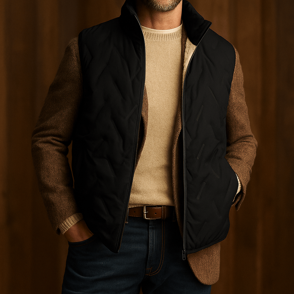 Men's Sherpa Vest with Plush Lining – Lightweight, Water-Resistant – Casual, Outdoor