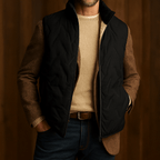 Men's Sherpa Vest with Plush Lining – Lightweight, Water-Resistant – Casual, Outdoor