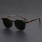 Men's Sunglasses Round Tortoiseshell Lightweight Frame – Casual, Outdoor
