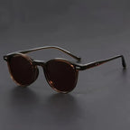 Men's Sunglasses Round Tortoiseshell Lightweight Frame – Casual, Outdoor