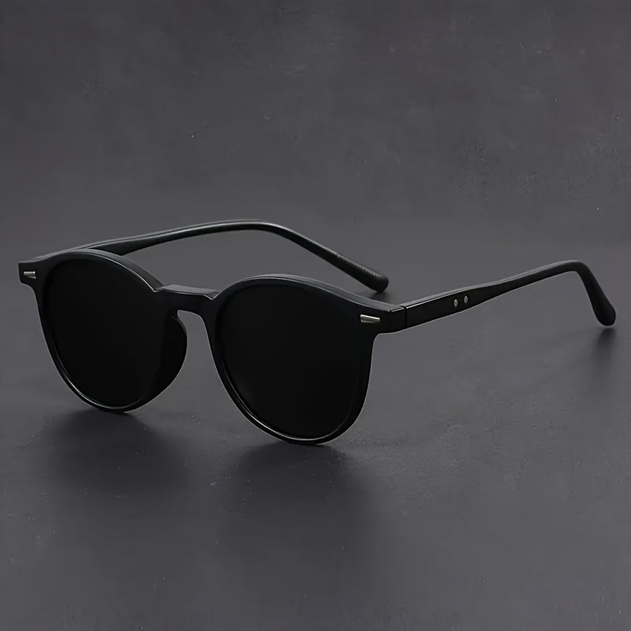 Men's Sunglasses Round Tortoiseshell Lightweight Frame – Casual, Outdoor