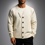 Men's Sweater with Embroidery Pattern, Lightweight – Casual Wear, Everyday Comfort