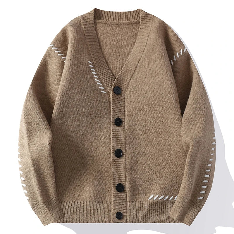 Men's Sweater with Embroidery Pattern, Lightweight – Casual Wear, Everyday Comfort