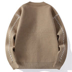 Men's Sweater with Embroidery Pattern, Lightweight – Casual Wear, Everyday Comfort