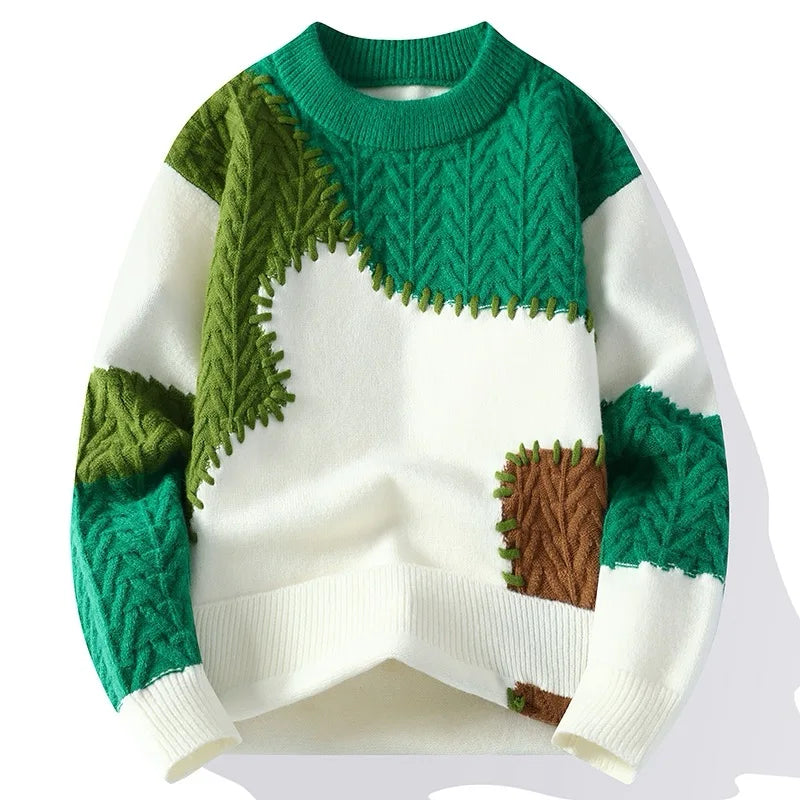 Men's Textured Sweater - Modern Design, Comfortable Fit – Casual, Everyday Wear