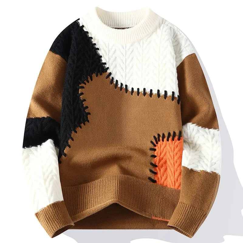 Men's Textured Sweater - Modern Design, Comfortable Fit – Casual, Everyday Wear
