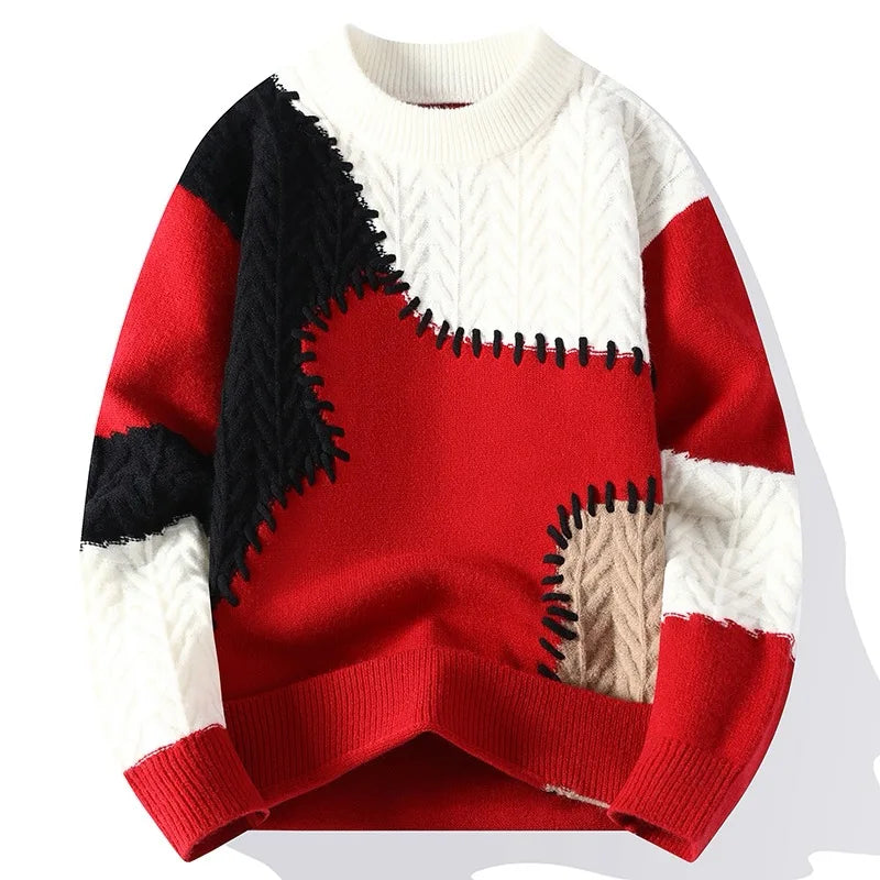 Men's Textured Sweater - Modern Design, Comfortable Fit – Casual, Everyday Wear