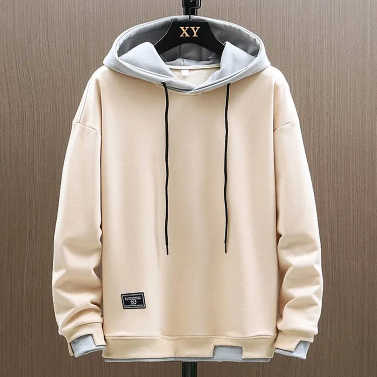 Men's Two Tone Drawstring Hoodie – Casual, Everyday Wear