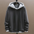 Men's Two Tone Drawstring Hoodie – Casual, Everyday Wear