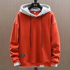 Men's Two Tone Drawstring Hoodie – Casual, Everyday Wear