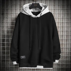 Men's Two Tone Drawstring Hoodie – Casual, Everyday Wear