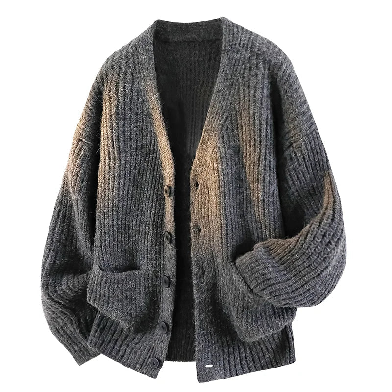 Men's V-Neck Cardigan, Warm & Relaxed Fit – Casual Wear, Everyday Comfort
