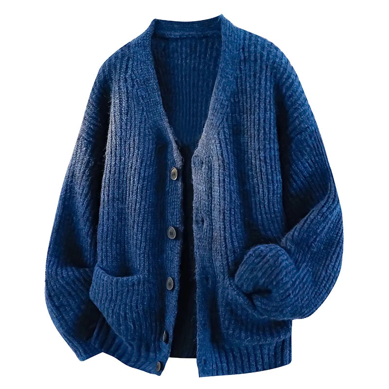 Men's V-Neck Cardigan, Warm & Relaxed Fit – Casual Wear, Everyday Comfort
