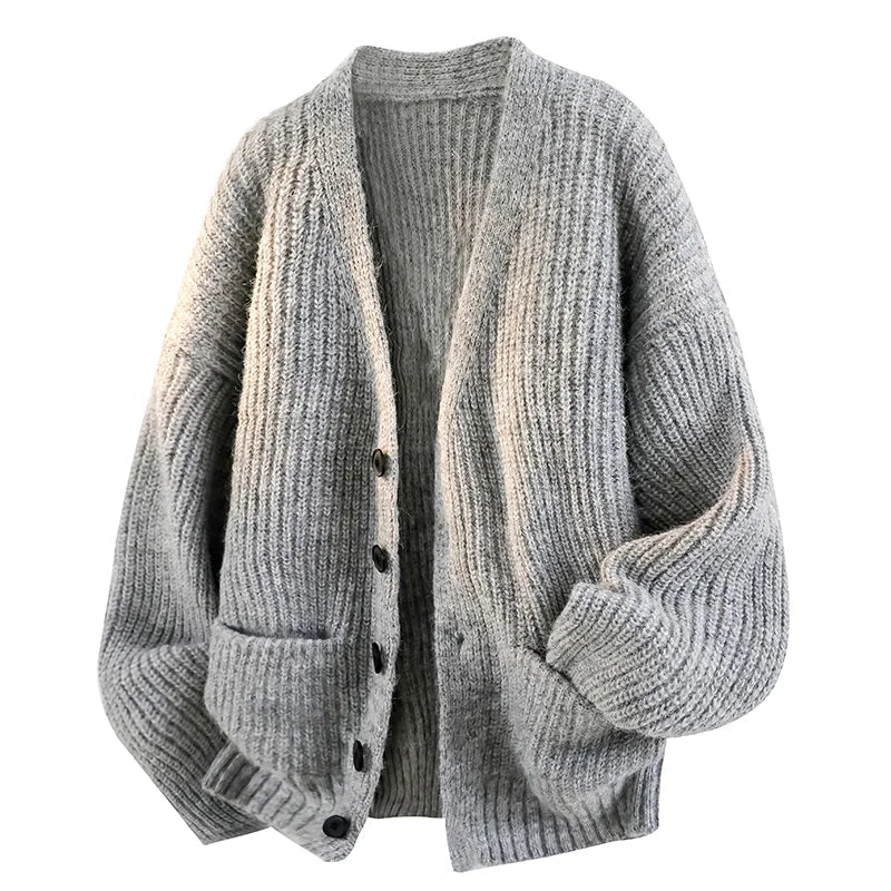 Men's V-Neck Cardigan, Warm & Relaxed Fit – Casual Wear, Everyday Comfort