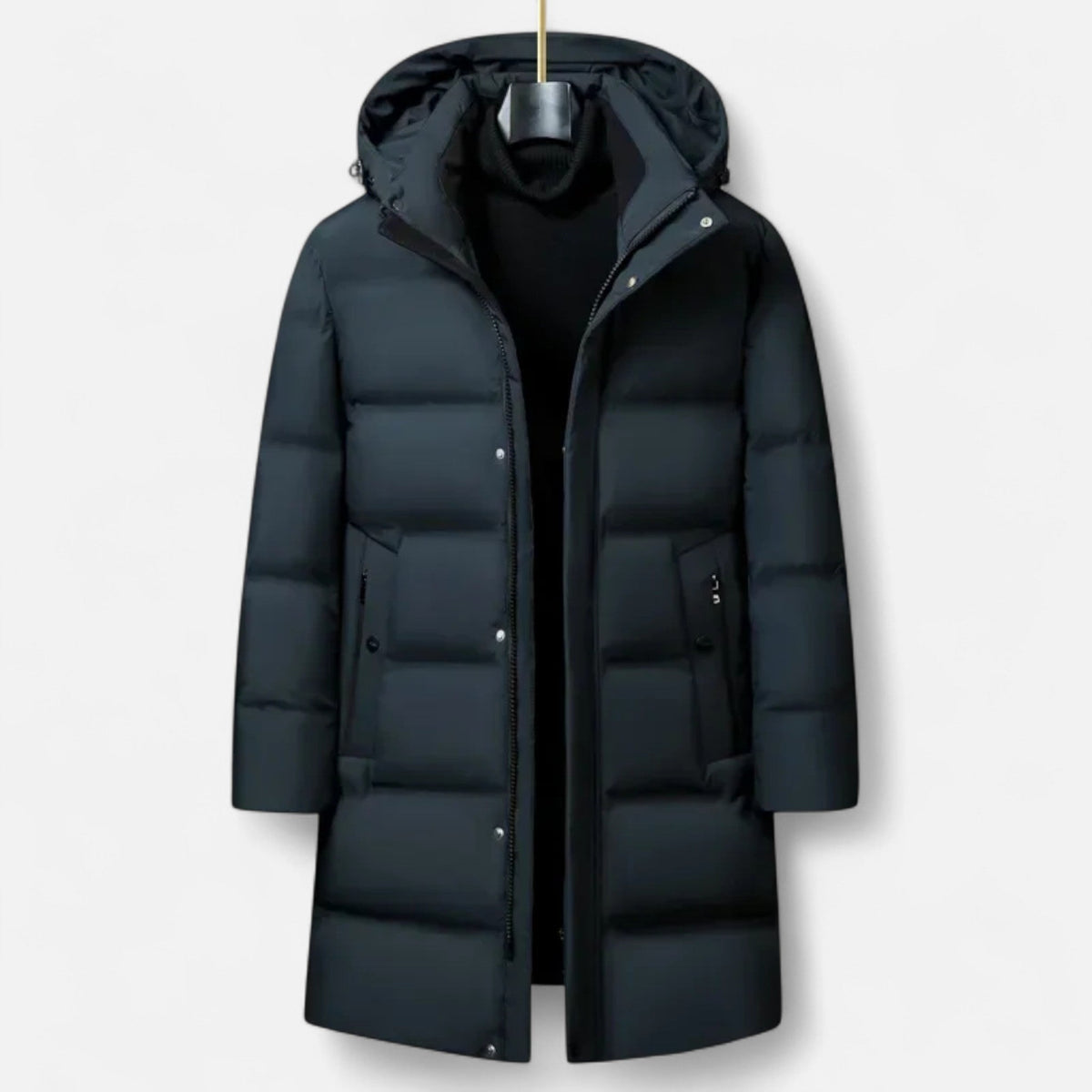 Men's Winter Down Parka with Hood – Outdoor, Casual