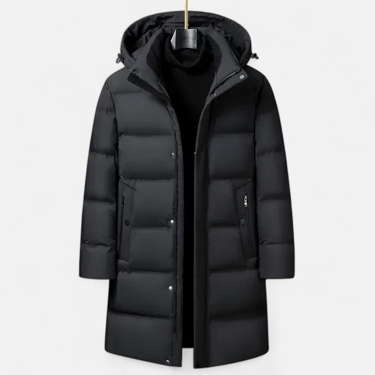 Men's Winter Down Parka with Hood – Outdoor, Casual