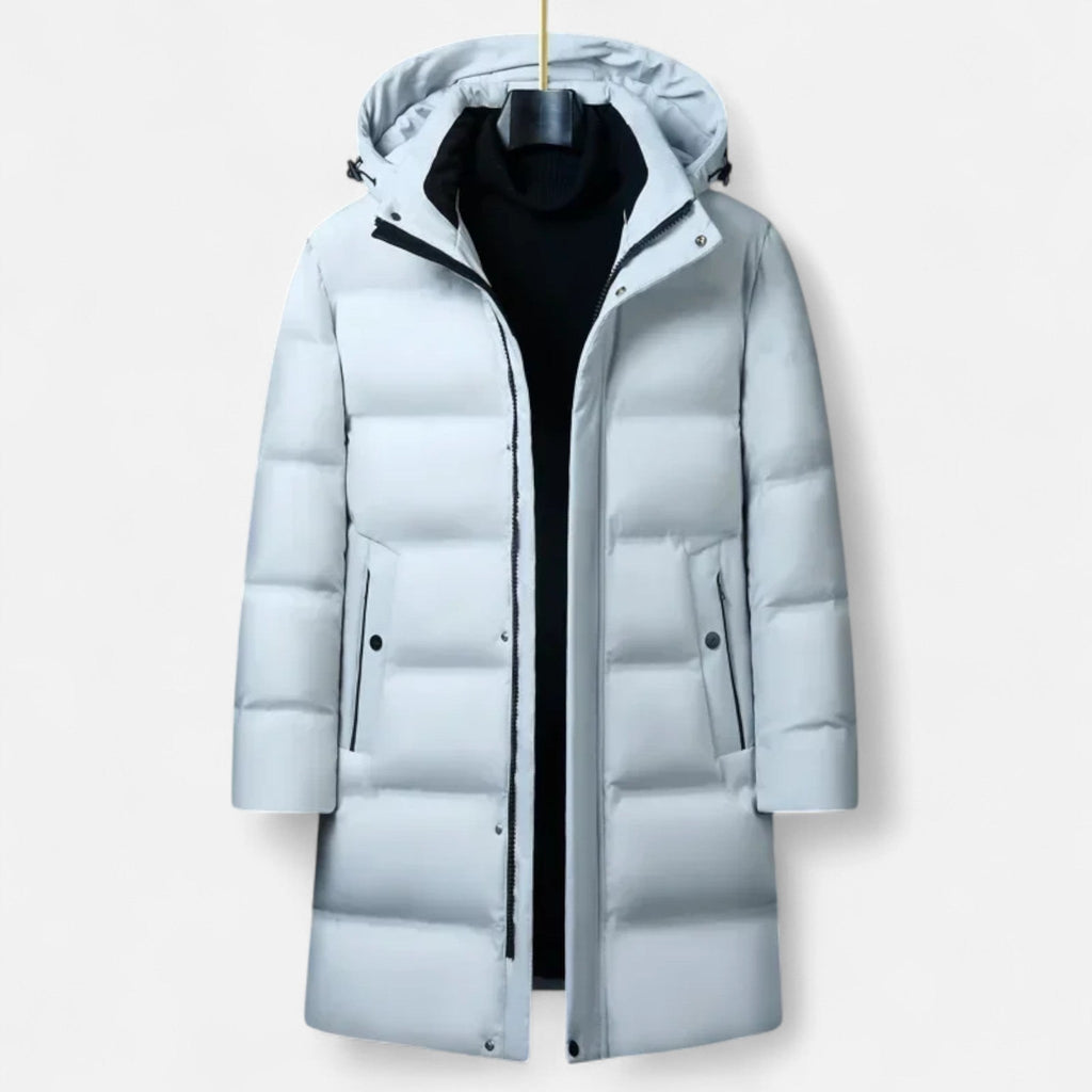 Men's Winter Down Parka with Hood – Outdoor, Casual